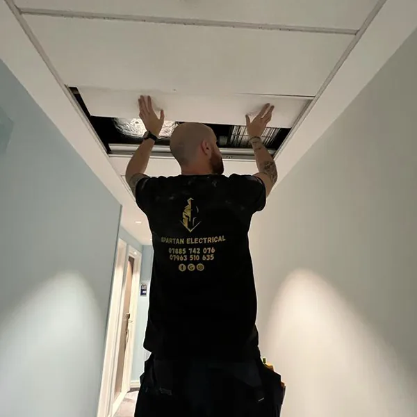 Spartan Electrical engineer fitting ceiling LED lighting